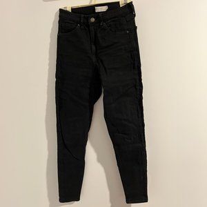 Topshop Jamie Black Skinny Jeans W28 L34 tall